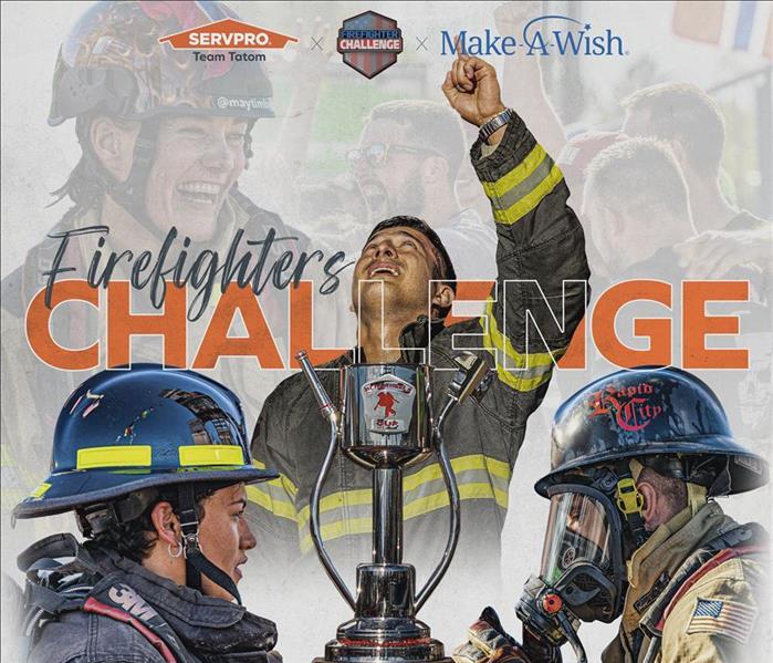 Firefighters after winning the SERVPRO firefighter challenge