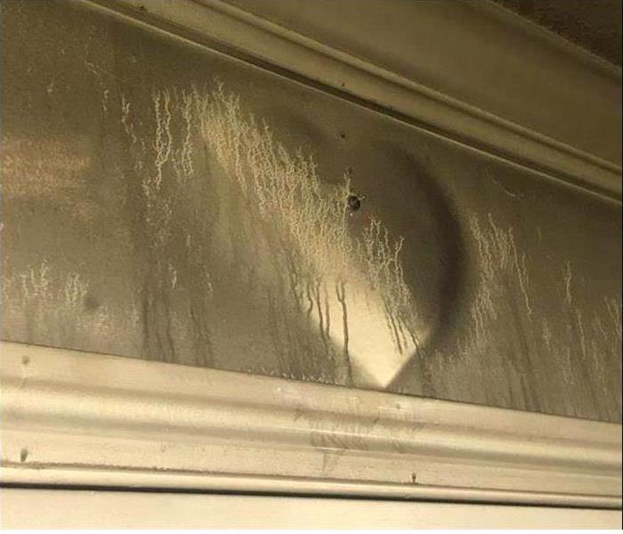 Kitchen fire leaving soot damage